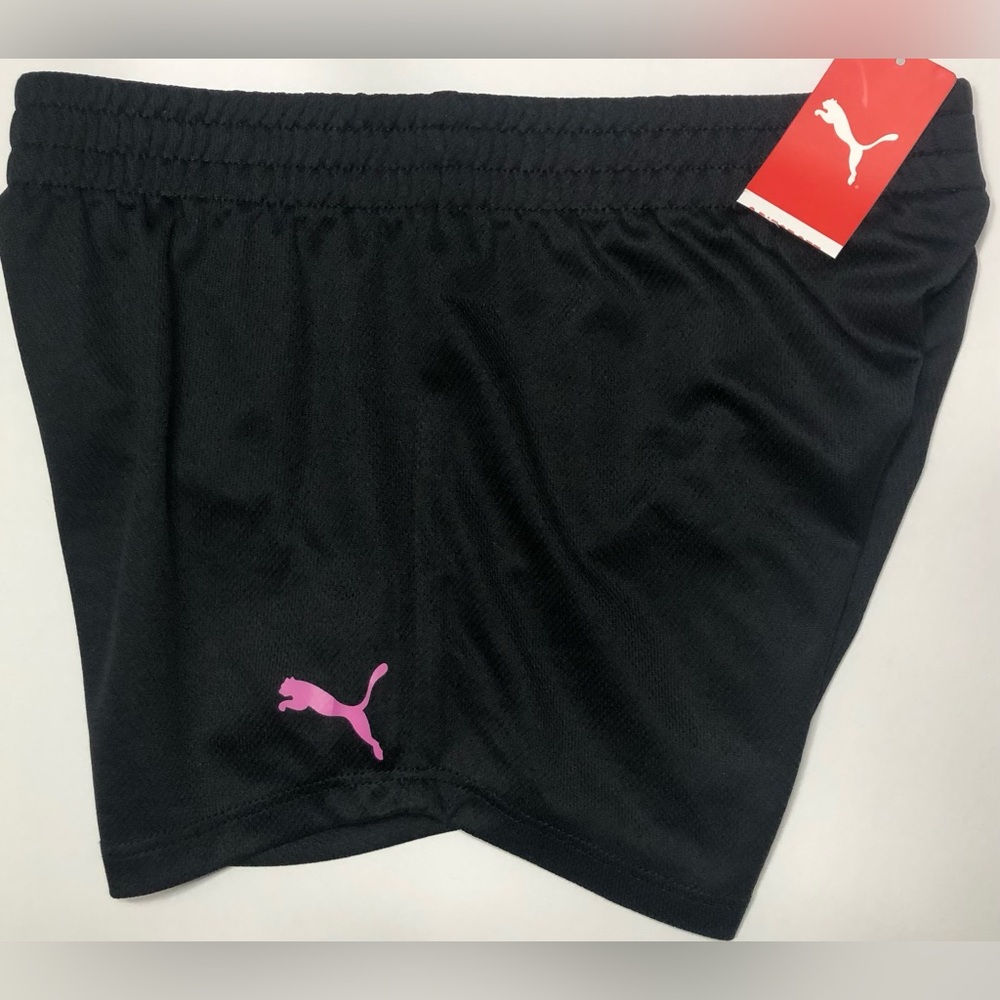 Girls Running Short Puma Athletic Youth Sports Training Active Wear L